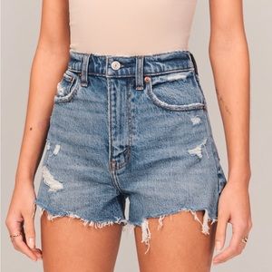 Abercrombie High Rise Mom Shorts